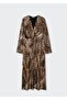 Flowy Leopard Print Dress - 3