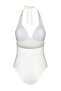Ecru V-Neck Regular Leg Swimsuit TBESS23MA00210 - 8