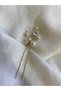 Pearl Crystal Buckle Hairpin Wedding Henna Engagement Wedding Bridal Buckle Bun Buckle - 3
