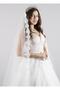 Long Wedding Dress Veil 220 Cm French Lace Silk Tulle Wedding And Bridal Veil - 6