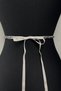 Silver Color Crystal Beaded Evening Dress Belt Accessory – Belt, Stylish Design, Women's Accessory - 5