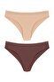 2-Piece Micro Laser Cut Honeycomb Rubber Ghost Brazil Women's Panties