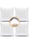 Set of 4 Square Throw Pillow 43x43 Cm Decorative Soft Microfiber Filled Throw Pillow