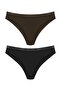 2-Piece Micro Laser Cut Honeycomb Rubber Ghost Brazil Women's Panties