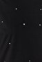 Siyah Taş Detaylı Relaxed/Geniş Rahat Kesim Bisiklet Yaka Örme T-Shirt TWOSS23TS00153 - 5