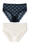 2-Piece Lace High Waist Plus Size Women's Panties