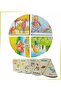 I'm Learning Turkish English Seasons and Features Wooden Colorful Double Sided Puzzle
