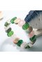 Certified Heart Chakra Natural Stone Wide Cut Bracelet - 7