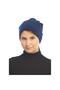 Women's Fleece Neck Collar Beret - Navy Blue - 3