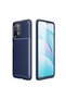 جراب سيليكون زنجي لهاتف Xiaomi Poco M3 بنمط كربوني