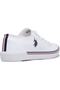 Unisex White Flat Sole Sports Shoes - 3