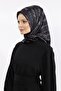 Logo Pattern Scarf Black