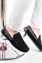 Men's Black Suede Loafer Shoes
