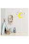 Children's Room Cute Baby Elephant Swinging from the Yellow Moon Stars Height Meter Wall Sticker - 2