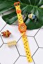 M22a016vy Lion Pattern Orange Color 10 Atm Waterproof Girl-Boy's Wristwatch - 3