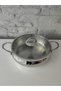 3.2 Lt Sphere Steel Handle Steel Flat Pot 24x8 Cm Steel Pot - 2