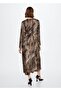 Flowy Leopard Print Dress - 4
