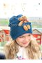 Fashion Custom Design Adult Boy Girl with Plush Teddy Bear Unisex Kids Cap Denim Blue Hat