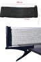 Table Tennis Net Racket Ball Set 6-Piece Ping Pong Table Net with Clamp Mechanism - 2