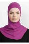 Large Hijab Bonnet - Practical Lycra Hijab with Neck Collar Women's Ready Flexible Sports Hijab - Lavender