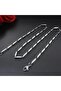 Lifair Accessory Men's Steel Necklace Cube Triangle Model Chain - 6