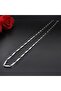 Lifair Accessory Men's Steel Necklace Cube Triangle Model Chain - 7