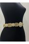 Yellow Straw Stone Albanian Baggy Belt – Special Design, Accessory, Quality Production, Eye-Catching Style - 3