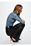 Patterned Turtleneck T-Shirt - 5
