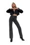 Patricia Smoked Power Lycra Super High Waist Loose Jeans Palazzo Pants Wide Leg - 2