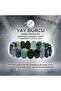 Sagittarius Natural Stone Wide Cut Men's Bracelet