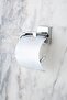 Brass Stainless Chrome Wide Cover Toilet Roll Holder Wc Paper Holder
