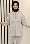 First Tracksuit Set Gray Design Fsc2160 - 2