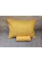 Cotton Double Fitted (Elastic) Sheet with 2 Pillowcases 160X200 cm - Yellow - 2