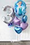 Frozen Elsa Silver Number Balloon Set Snow Queen Elsa Balloon Set 100cm Number Balloon