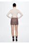 Checkered Wool Skirt - 4