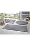 3-Piece Bath Rug Plush Post Rug Toilet Set 100x60 60x40 (60x60 Round)