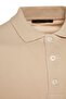 Bej Slim/Dar Kesim Yakası Çizgili Basic %100 Pamuk Polo Yaka T-shirt TMNSS20PO0009 - 8