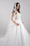 Bridal Veil Nun Veil Long 160 Cm French Lace - 4