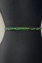 Emerald Green Crystal Beaded Evening Dress Belt Accessory – Belt, Stylish Design, Women's Accessory - 5