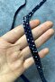 Handmade Belt Navy Blue Crystal Beaded Evening Dress Belt Accessory – Belt, Stylish Design - 5