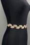 Powder Leaf Stone Dress Belt and Waist Accessory – Belt, Stylish Design, Women's Accessory - 2