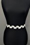 White Leaf Stone Dress Belt and Waist Accessory – Belt, Stylish Design, Women's Accessory