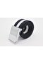 Unisex Woven Black White Tactical Sport Canvas Cloth Belt