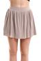 Women's Skirt with Shorts Stone Color Pleated - 4