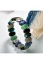 Sagittarius Natural Stone Wide Cut Men's Bracelet - 5
