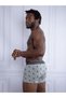 Us Polo Assn Us Polo Assn Men's Burgundy - Navy Blue - Gray Melange 3-Piece Boxer 80328 - 2