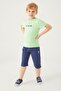 Base. Polo Assn Light Green Texture Red Boy's Capri Suit - 3