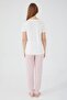 There Is Love Cream Women's Short Sleeve Pajama Set - 5