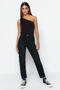 Siyah Yüksek Bel Mom %100 Pamuk Non-Stretch Jeans TWOSS23JE00085 - 2