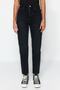 Siyah Yüksek Bel Mom %100 Pamuk Non-Stretch Jeans TWOSS23JE00085 - 5